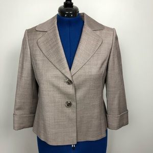 Tahari Blazer Jacket Career Wool Blend